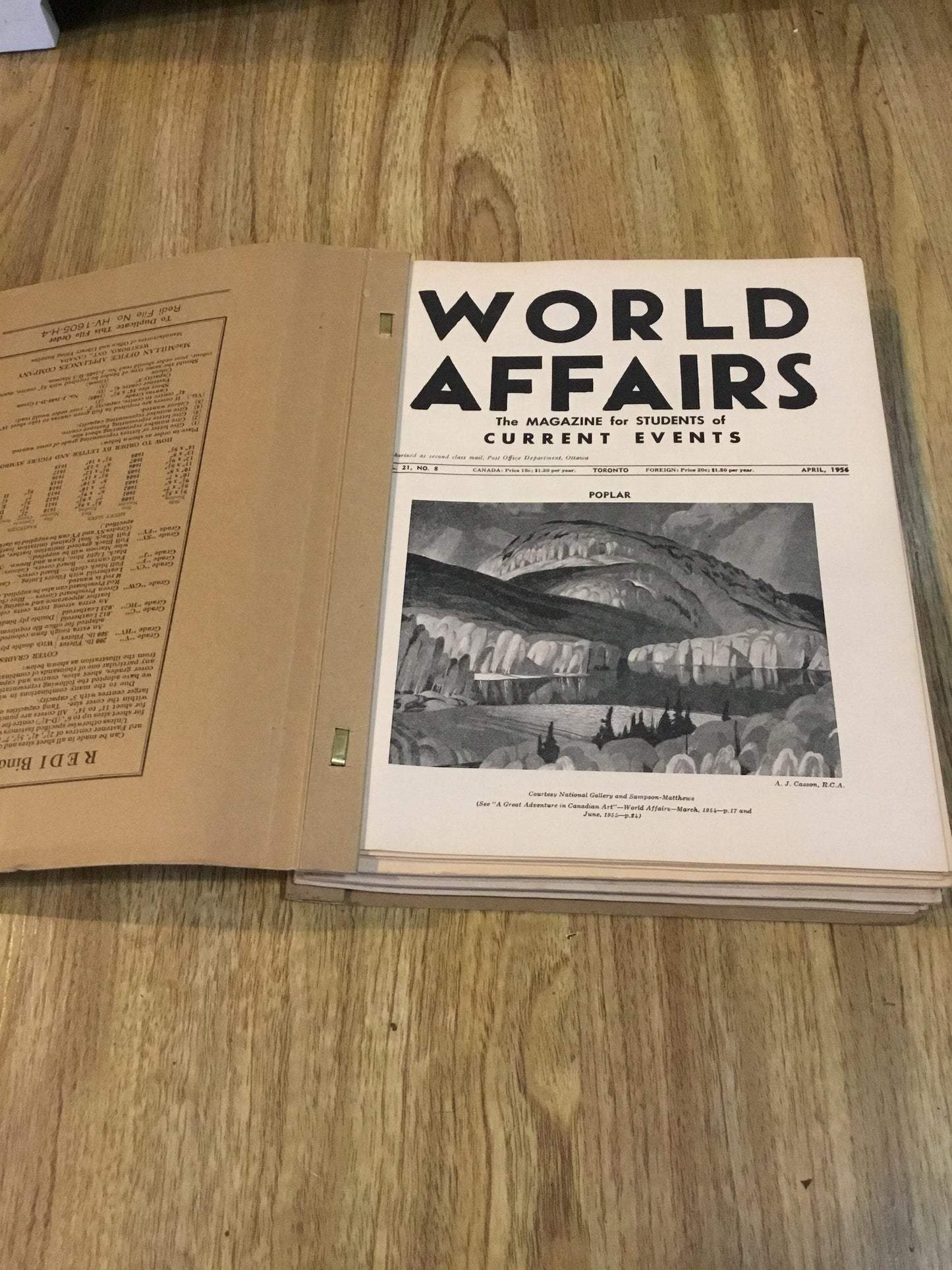 Lot of Vintage 15 World Affairs Magazines for Students 1956 to 1959