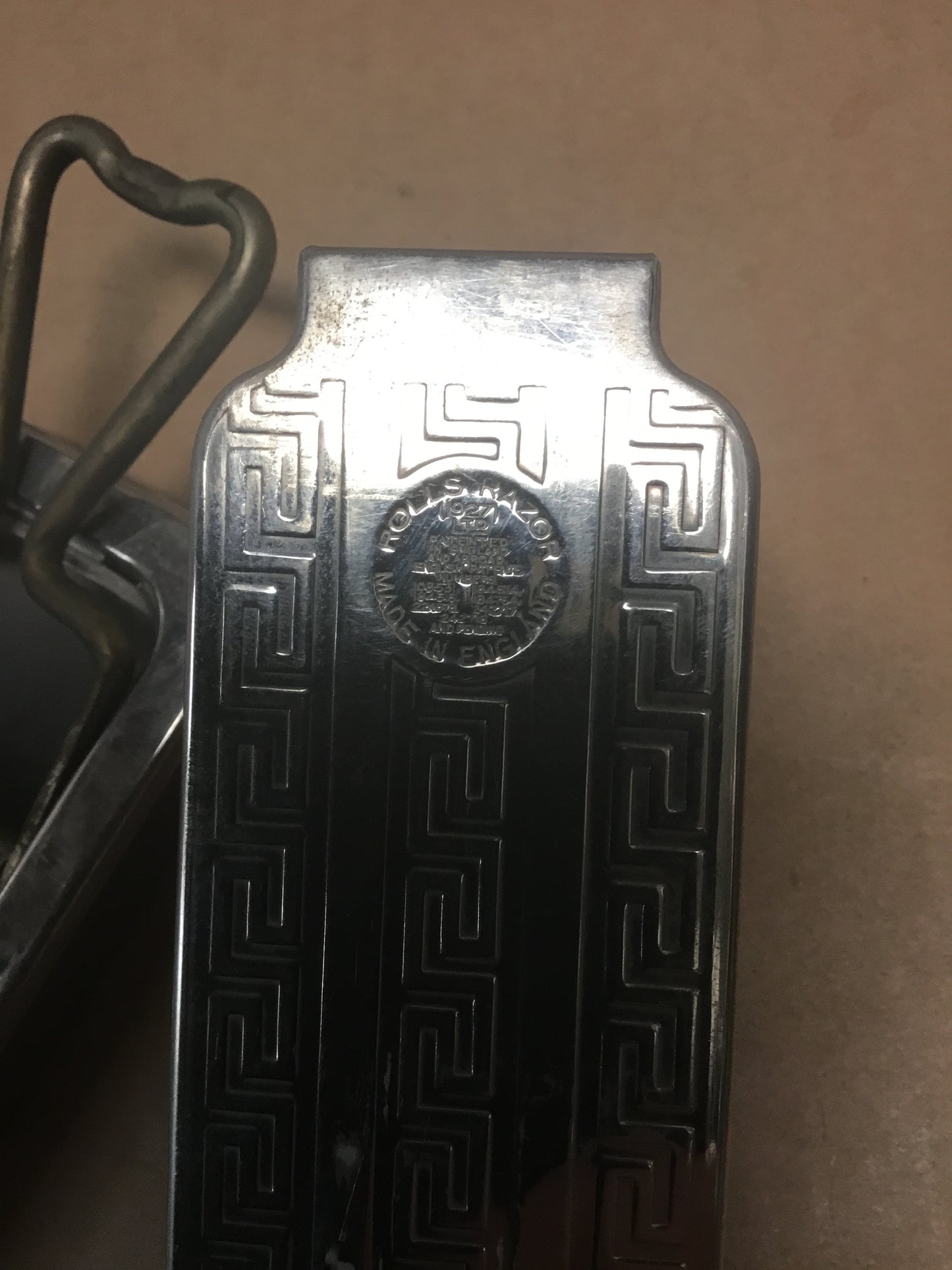 Antique Rolls  Razor with Strop and Stone Built in .