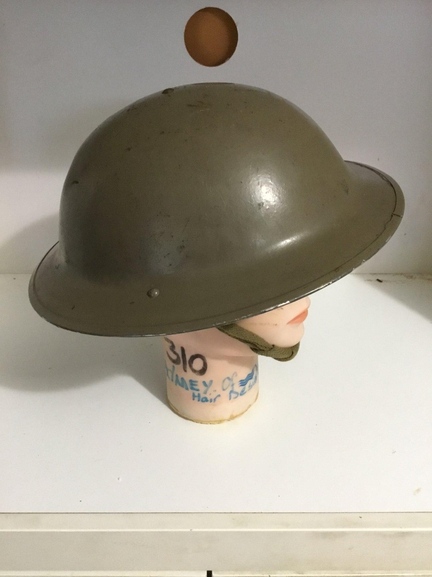 Early Belgian Tommy Helmet with Liner