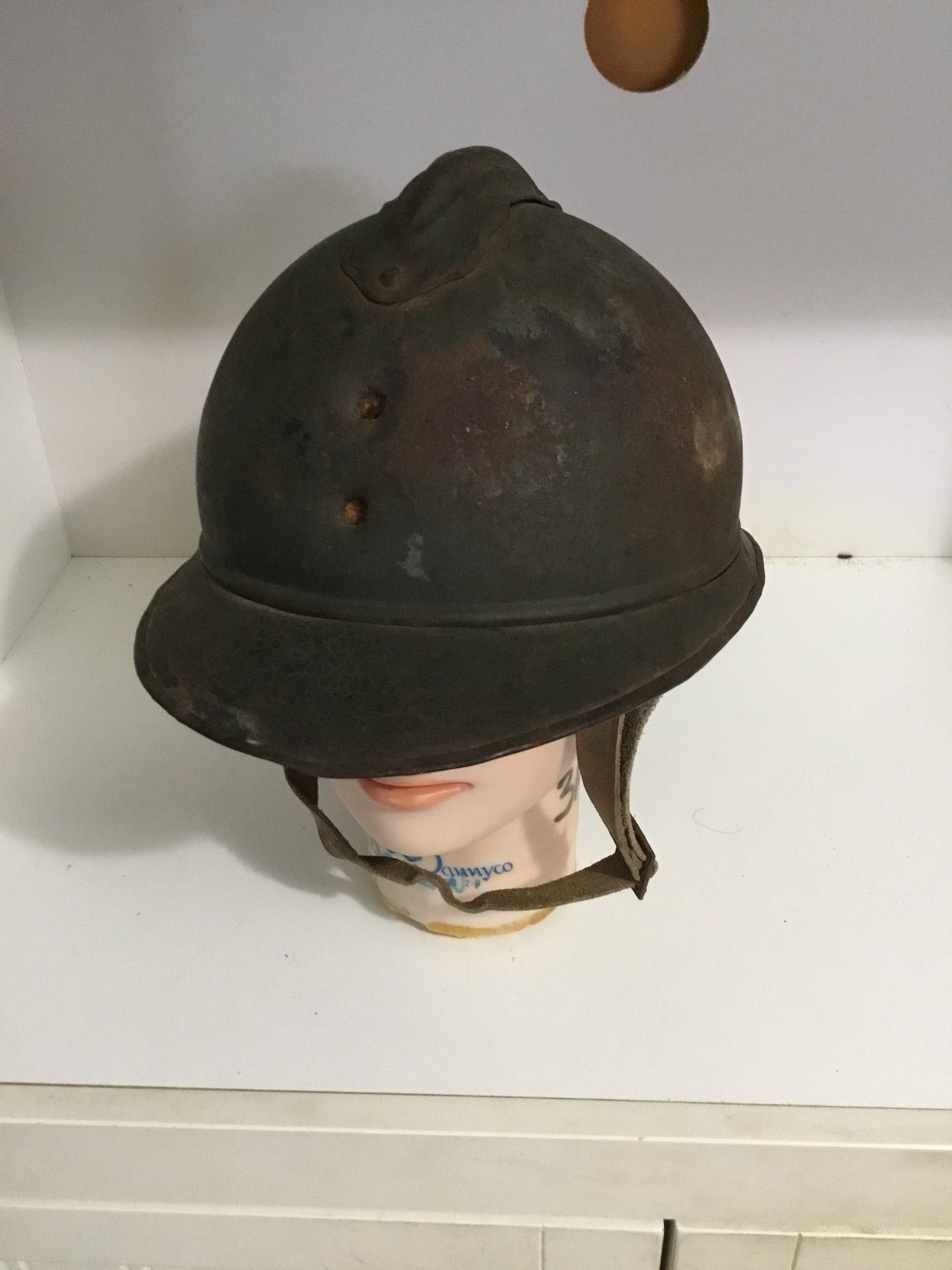 FRENCH ADRIAN M-15 HELMET - WW 1 ERA