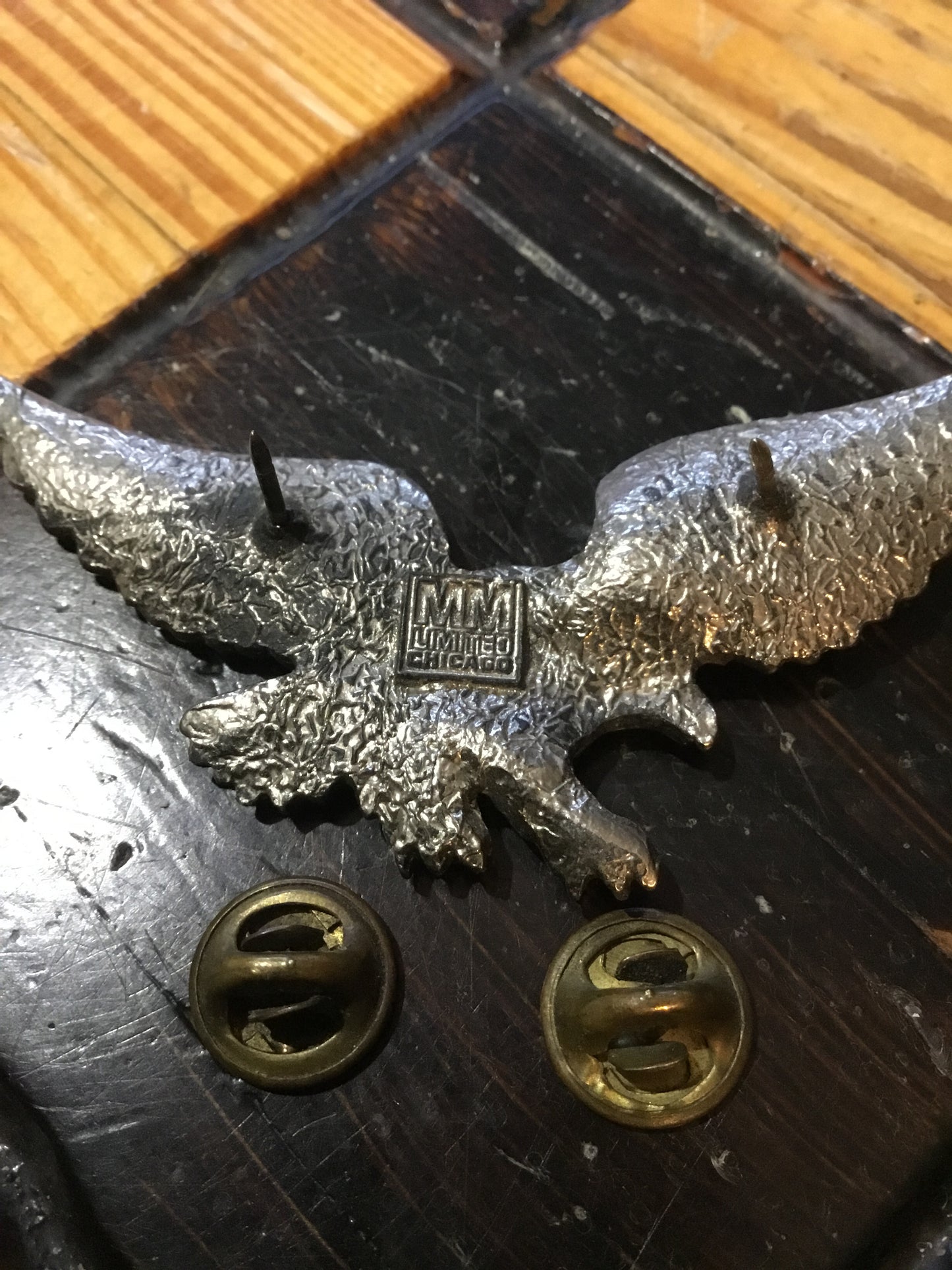 Antique Eagle Pin , with makers name