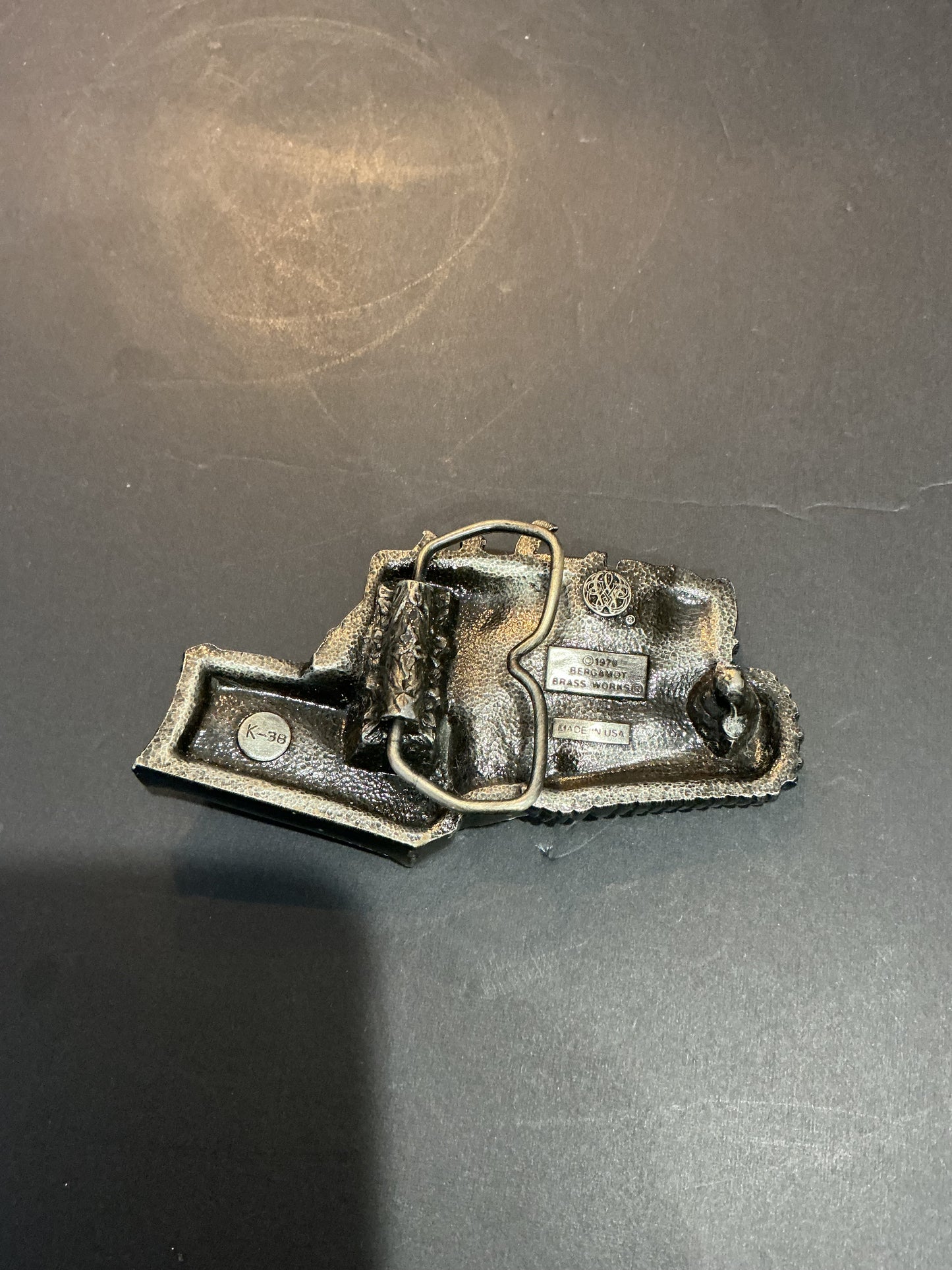 Vintage Dozer Belt Buckle 1978 Bergamot Belt Buckle