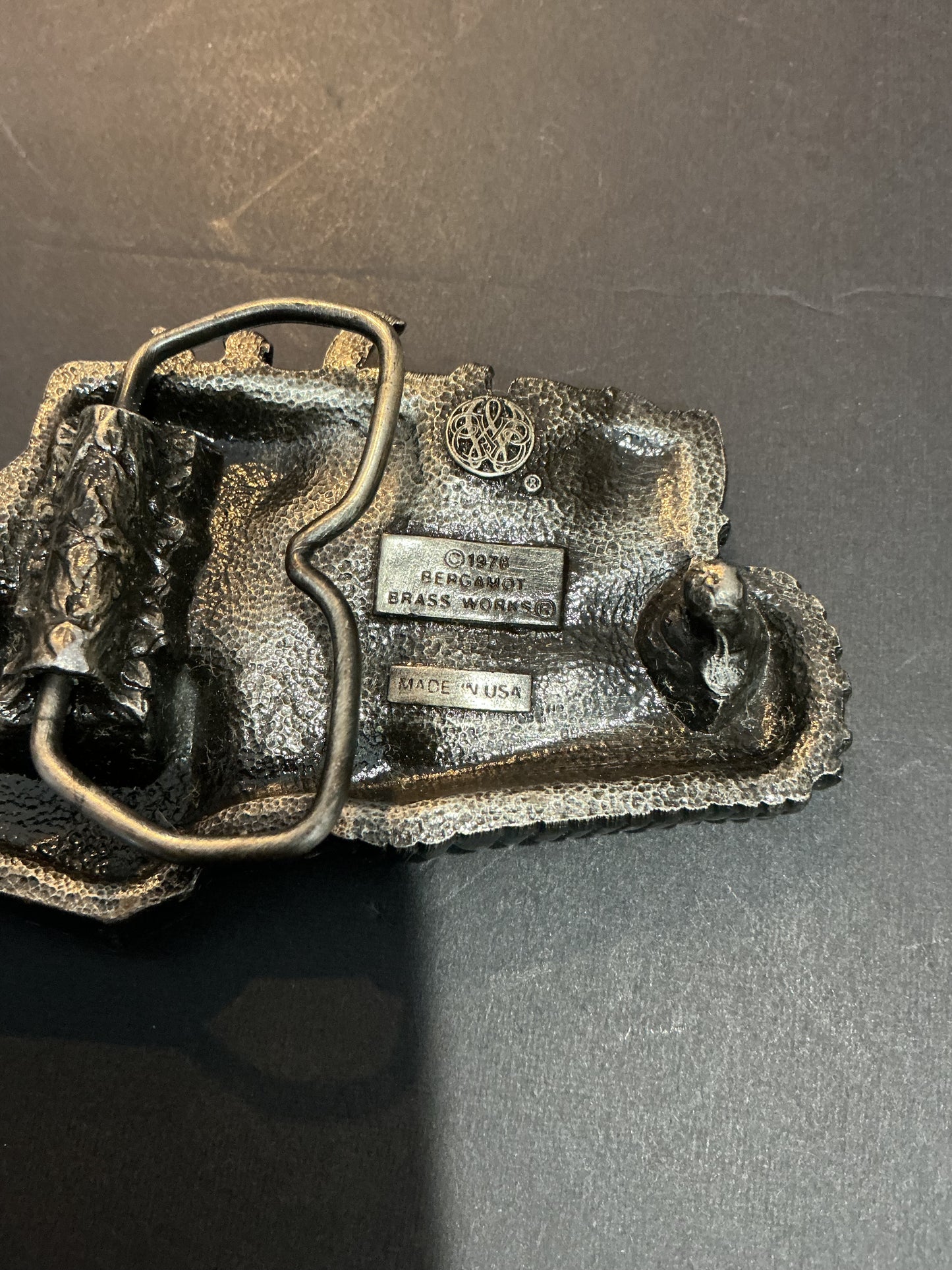 Vintage Dozer Belt Buckle 1978 Bergamot Belt Buckle