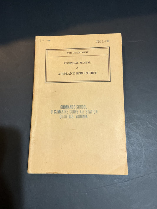 WW11 Technical Manual Airplane Structures