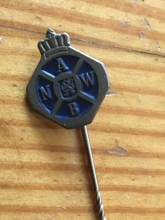 Vintage Netherlands NAWB, Automobile Association Stick Pin Badge.