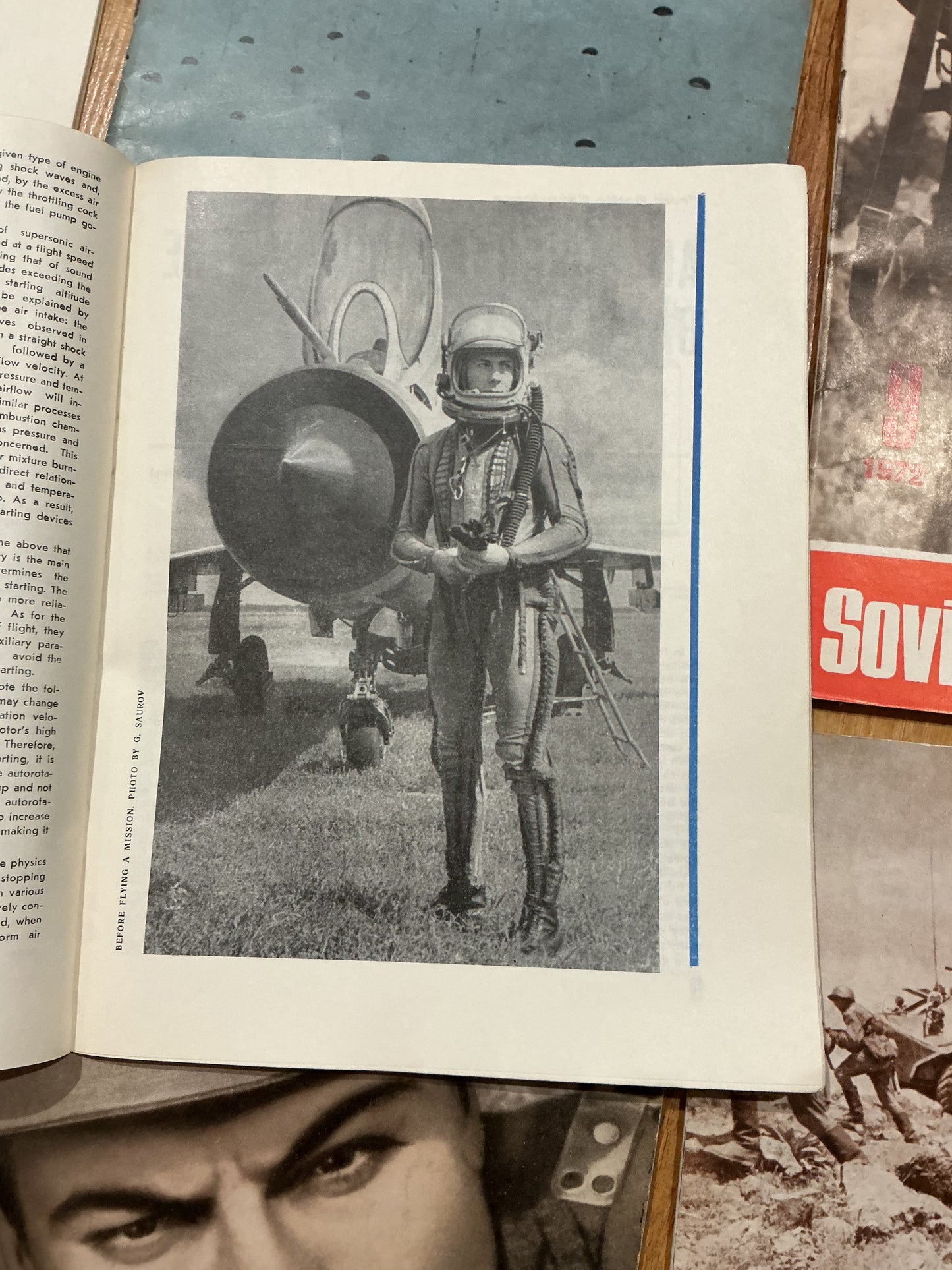 Lot of 9 1970s Soviet Military Review Magazines