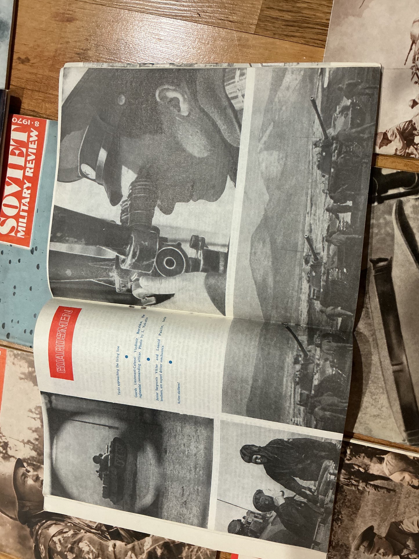 Lot of 9 1970s Soviet Military Review Magazines