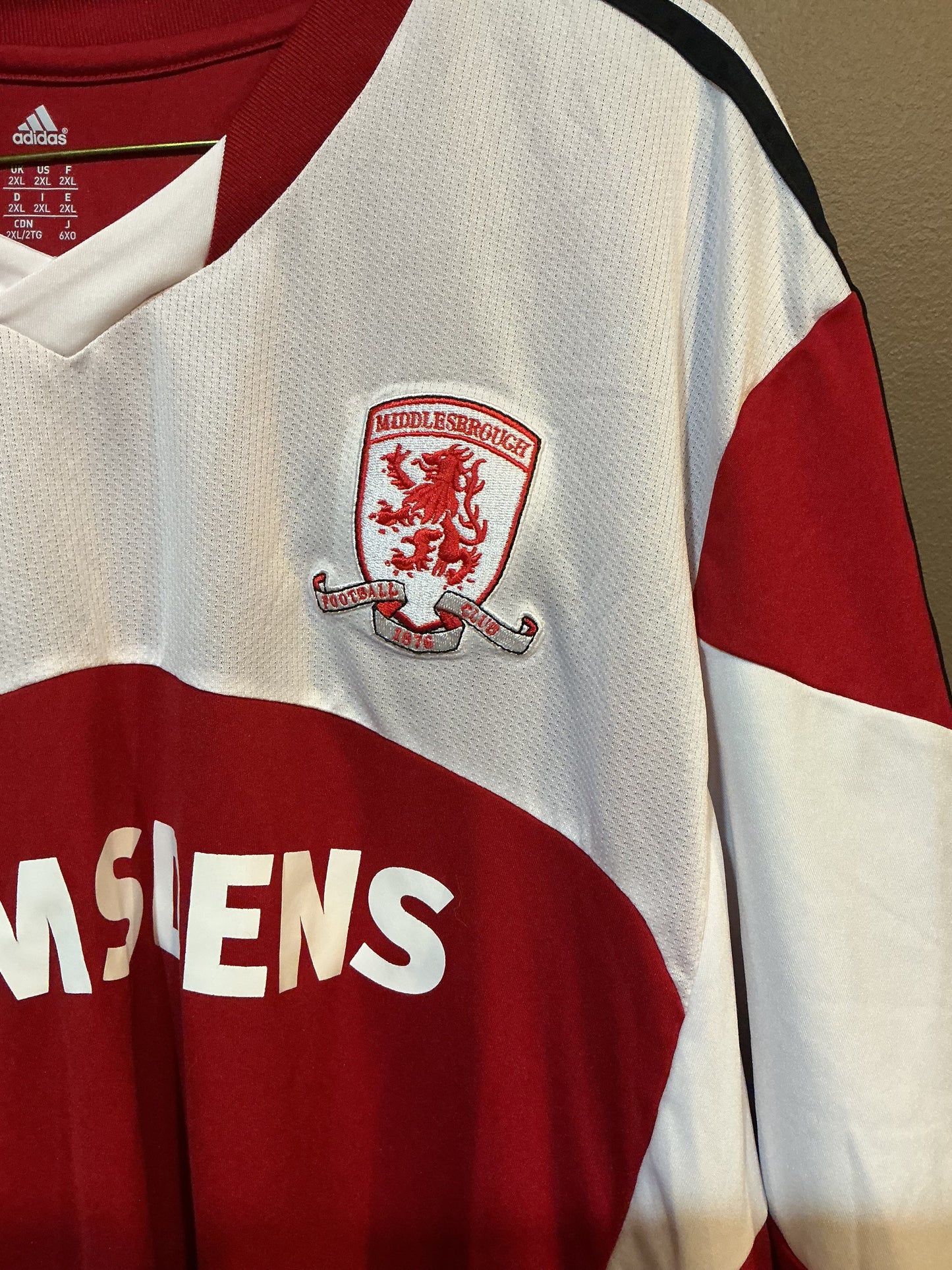 British 2013-14 Middlesbrough Home Soccer/Football Shirt