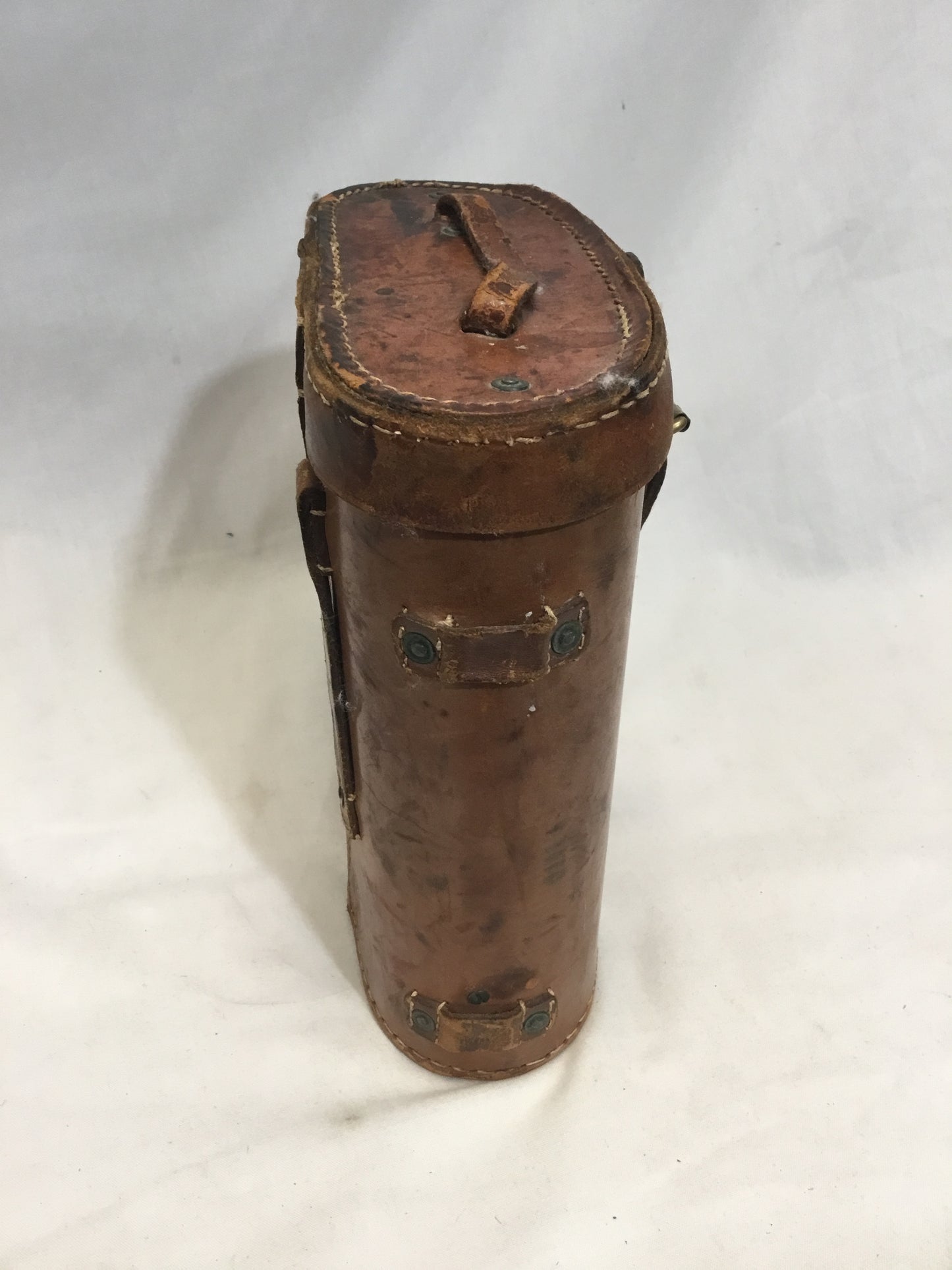 Early Leather Binocular case , 8 1/2 inches