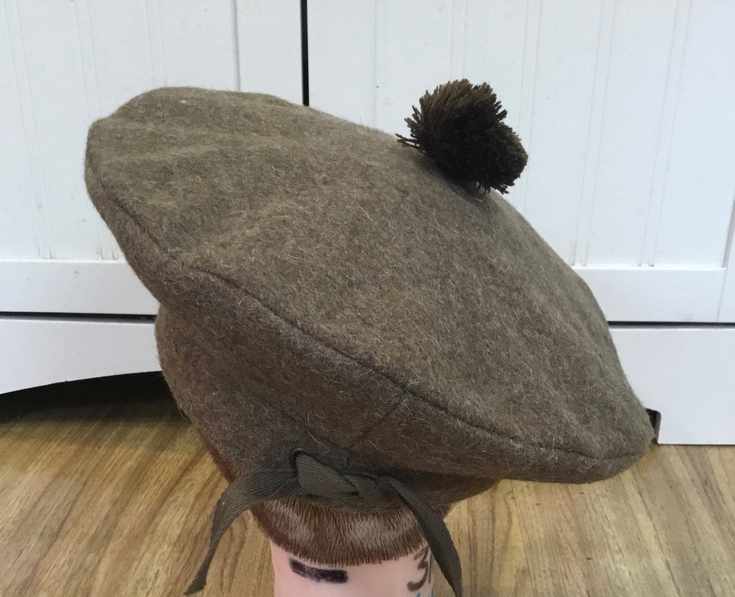 British KHAKI TAM 'O' SHANTER HAT ( Reproduction)