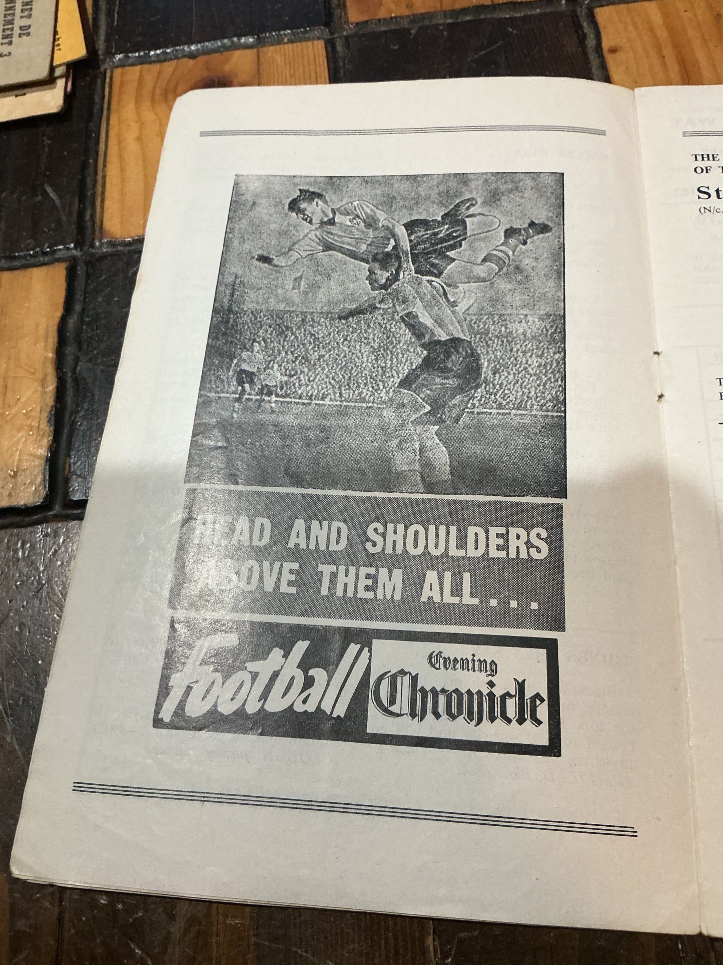 1959 Newcastle United Football V Arsenal  Official Programme