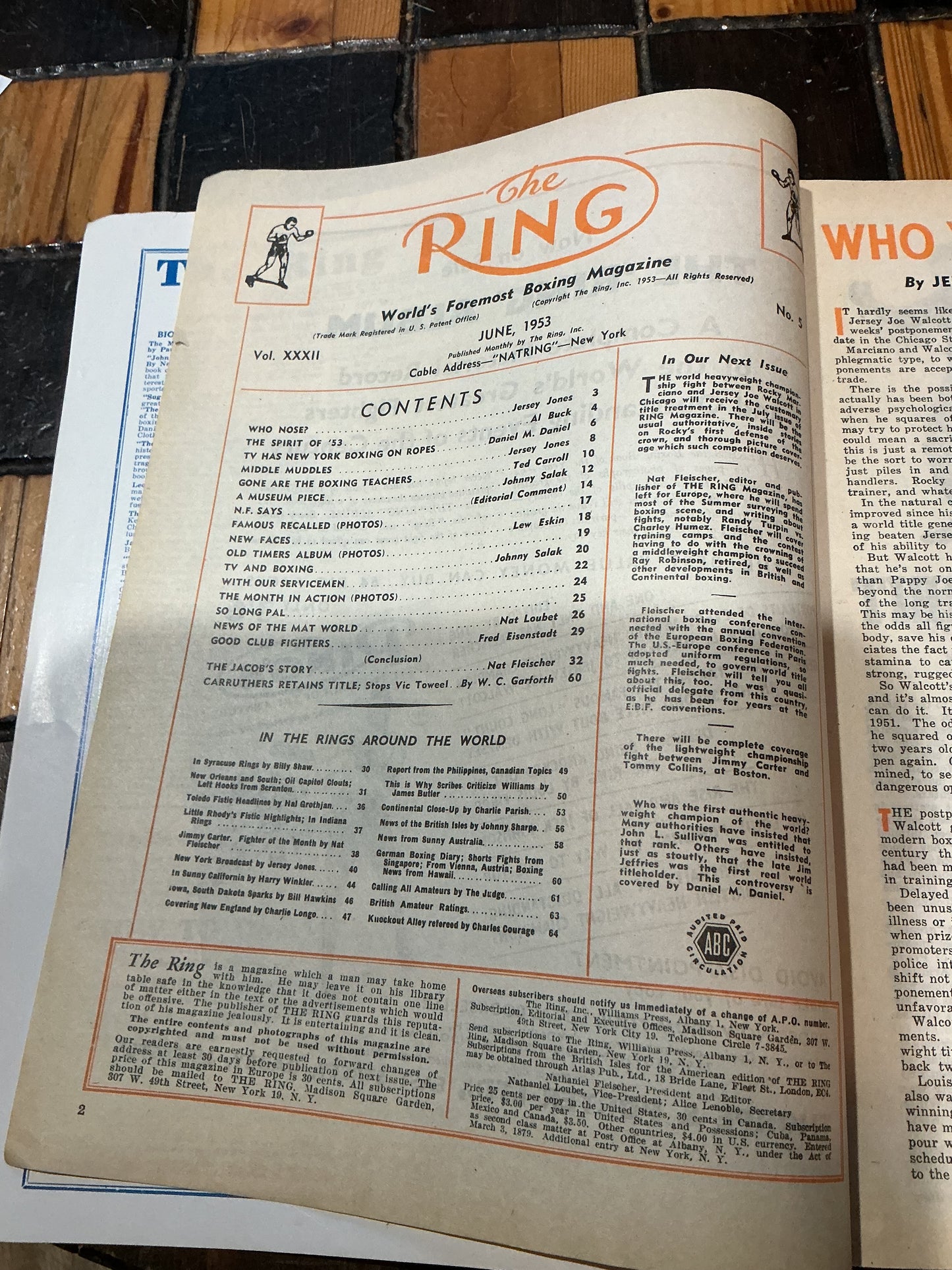 The Ring International Issue June 1953 Boxing