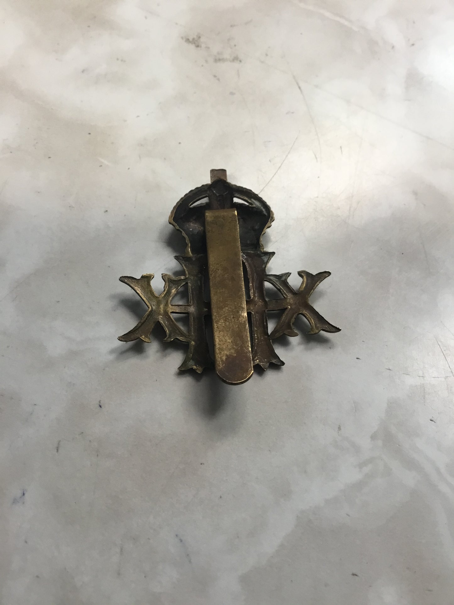 War time British 20th Hussars Hat Badge