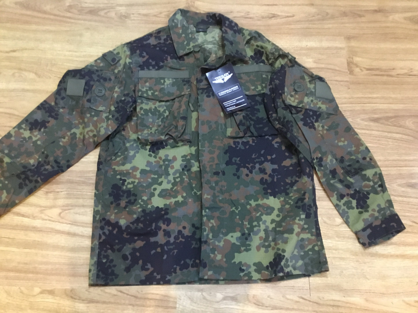 New Flecktarn Pattern BDU Combat Shirt ( MEDIUM)