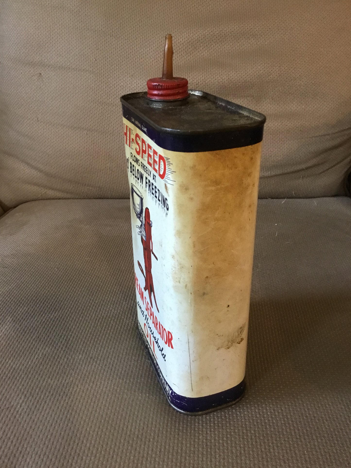 Early Collectable Hi -Speed Cream Separator Oil Tin