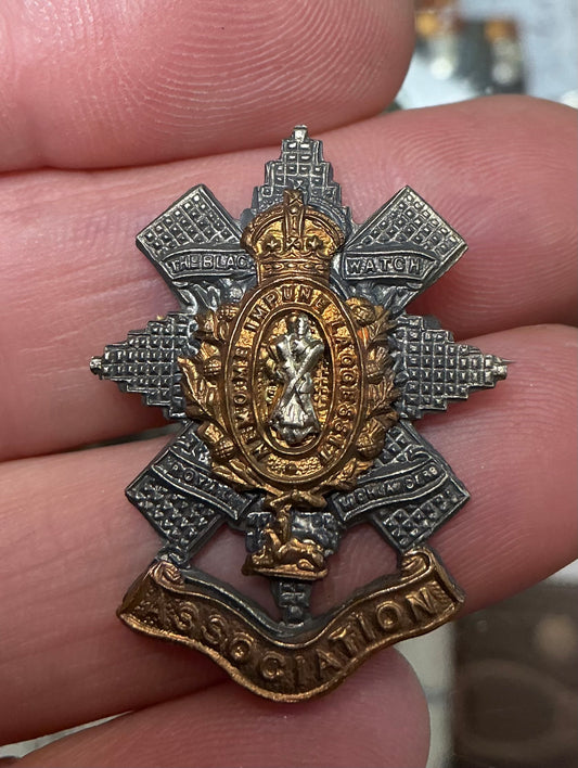 WW11 Black Watch Association Pin King’s Crown