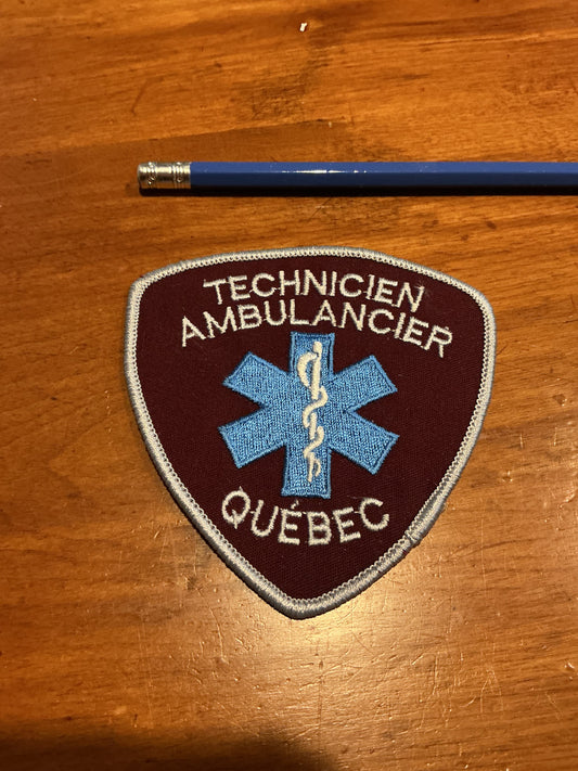 Technicien Ambulancier  Quebec  EMT PATCH
