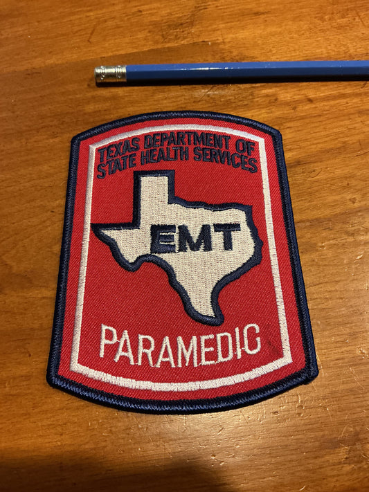 Texas Department of State Health Services EMT PARAMEDIC Patch