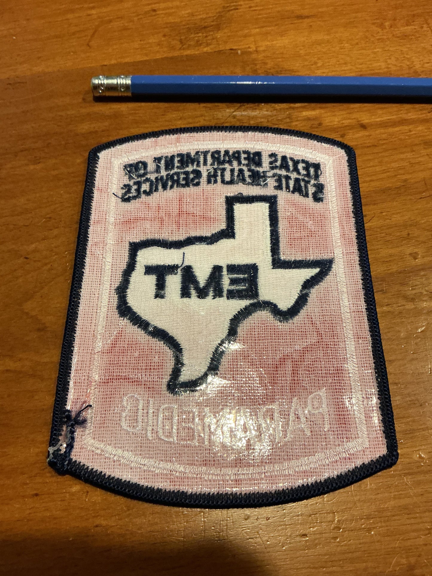 Texas Department of State Health Services EMT PARAMEDIC Patch