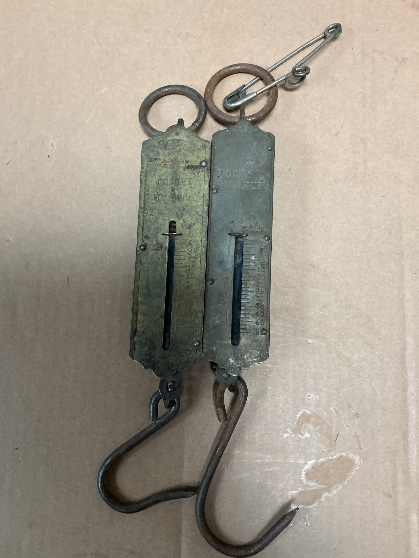 Pair of Antique Pocket Scales Germany England