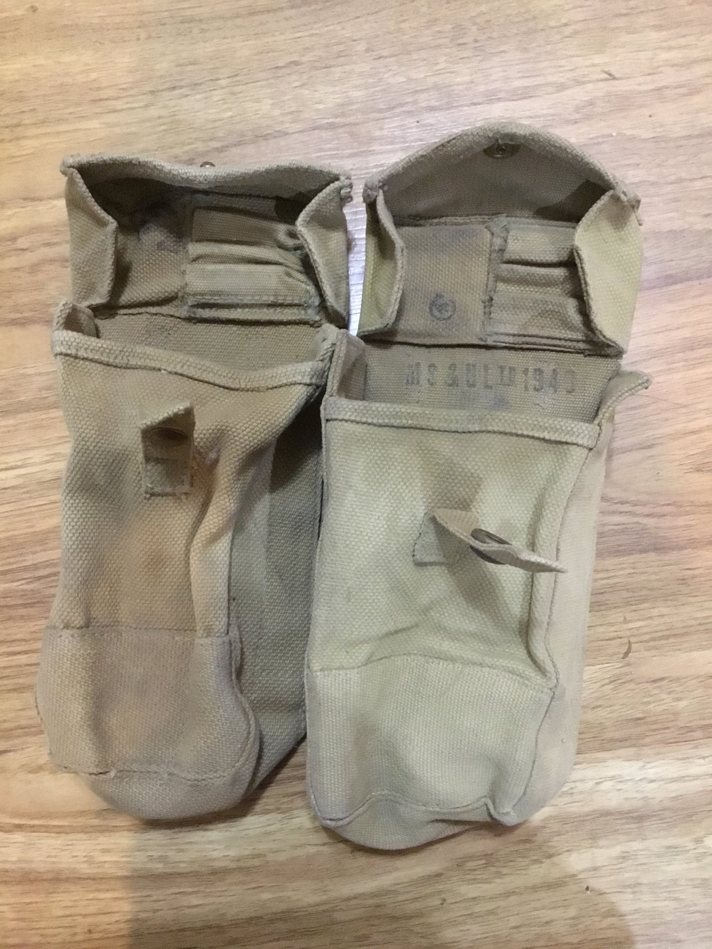 Pair of WW11 Canadian Bren Pouches in good condition