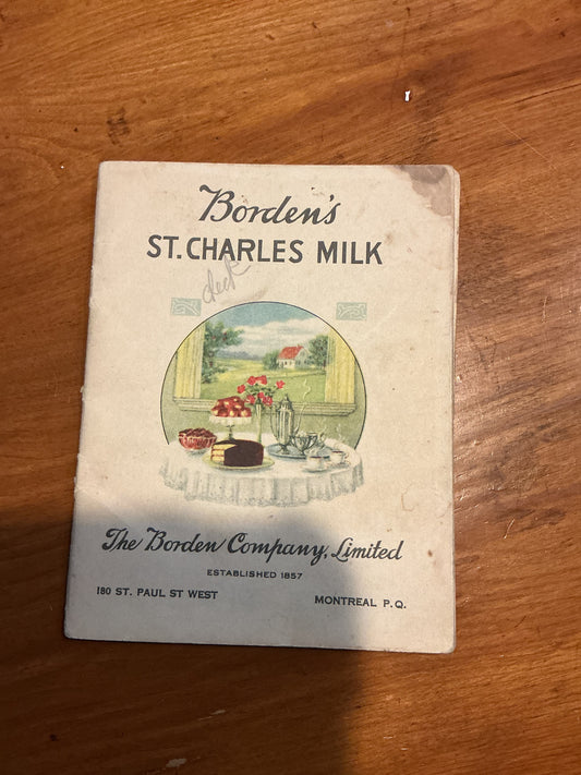 Vintage 1920s Borden's Evaporated Milk Recipes