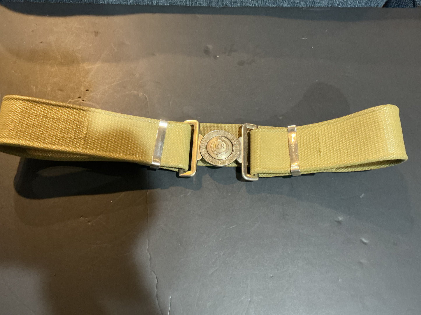 Royal Canadian Engineers Post War Belt and Buckle .