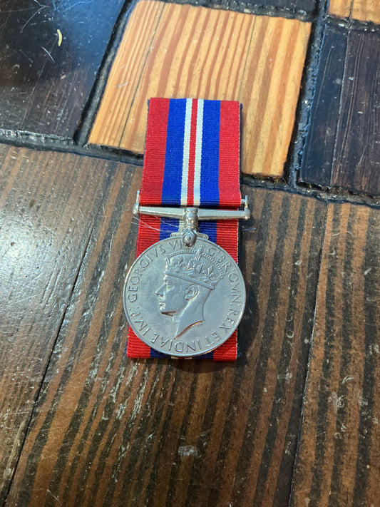 WW11 1939- 45 Canadian War medal Court Mounted with ribbon