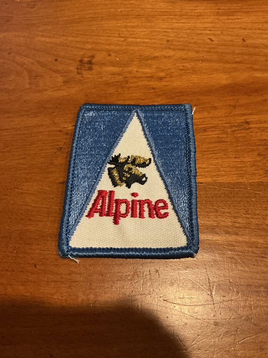 Vintage Alpine Beer embroidered Patch