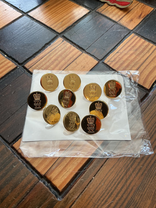 Lot of 10 British 14TH/20TH KING'S HUSSARS  BUTTONS