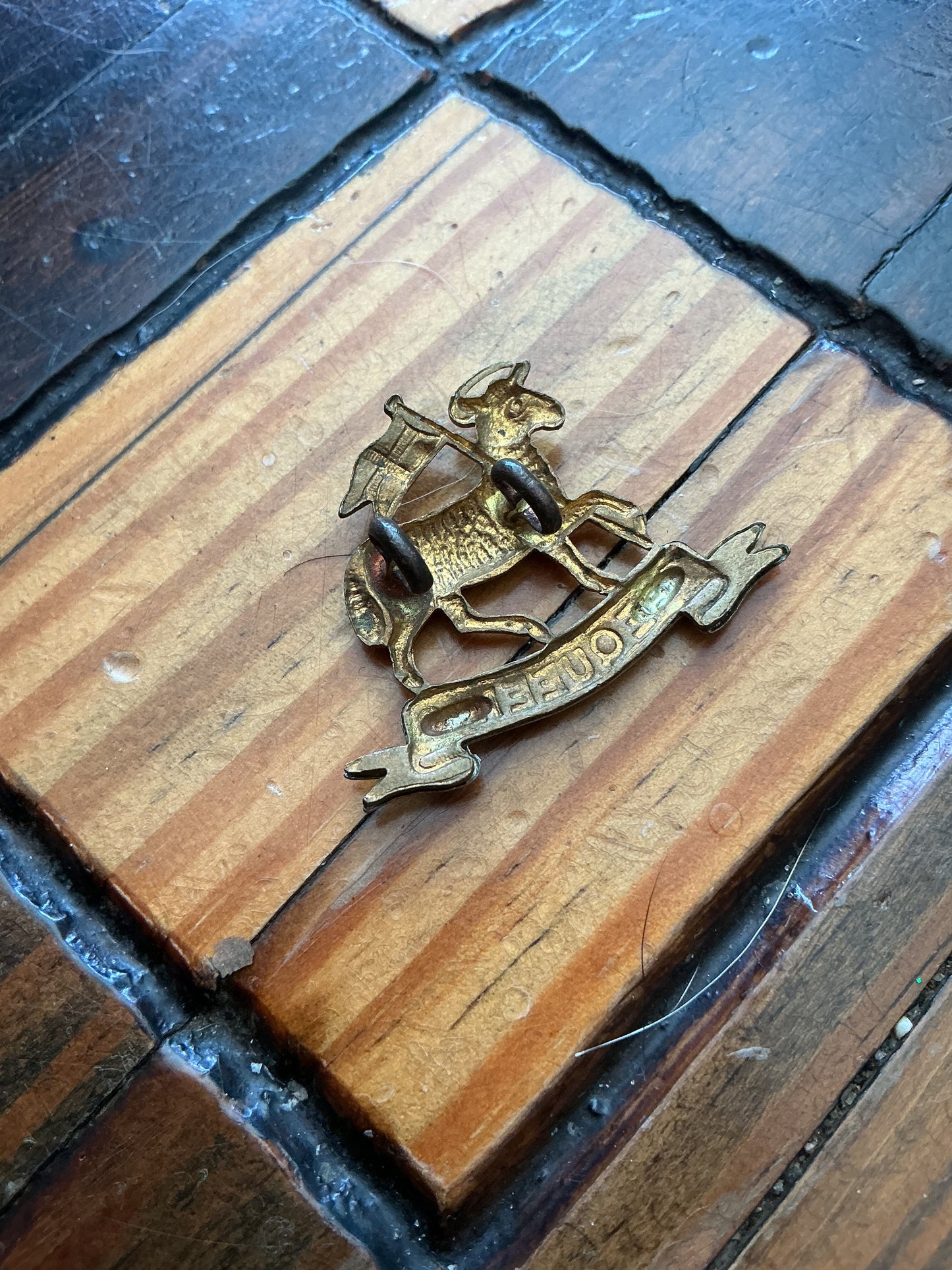 British Queens Royal West Surrey (Queen’s) Regiment Collar Badge