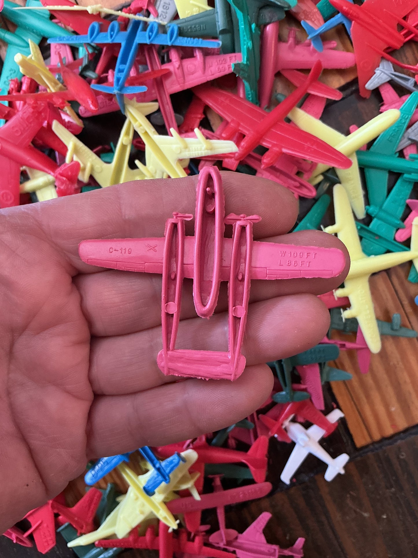 Lot of 170 Plastic miniature Toys Planes 1960’s