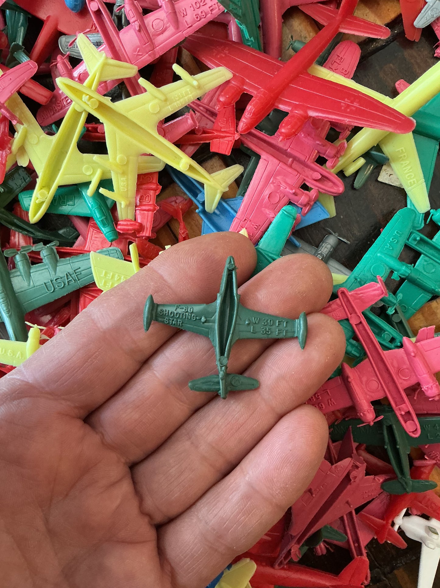 Lot of 170 Plastic miniature Toys Planes 1960’s