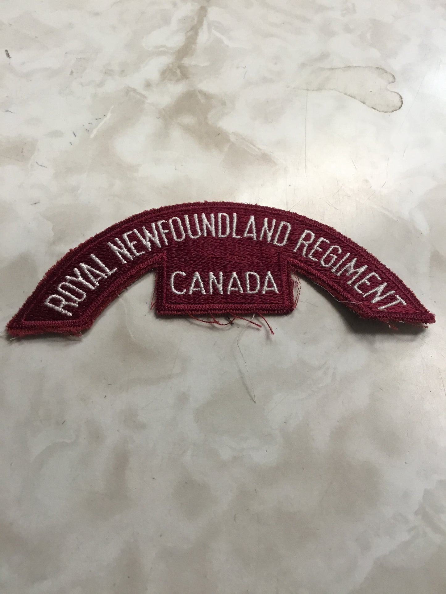 Royal Newfoundland Regiment Canada Shoulder Flash