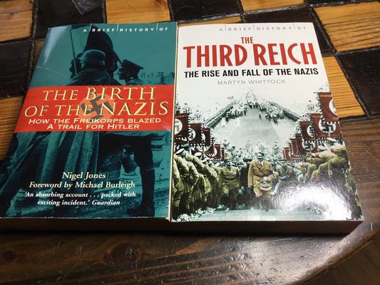 2 Paperback Books ,The birth of the Nazis, The rise and fall of the Nazis,