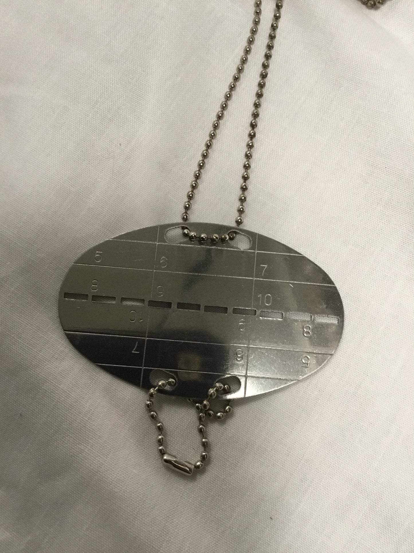 Swiss Military Unissued Dog Tag and Chain