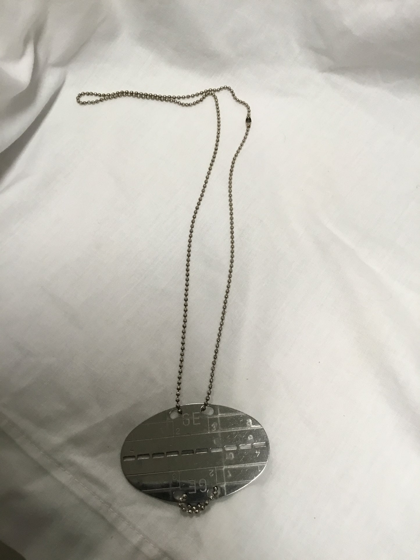 Swiss Military Unissued Dog Tag and Chain