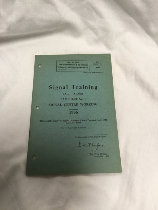 Signal Training ,Signal Centre Working 1956