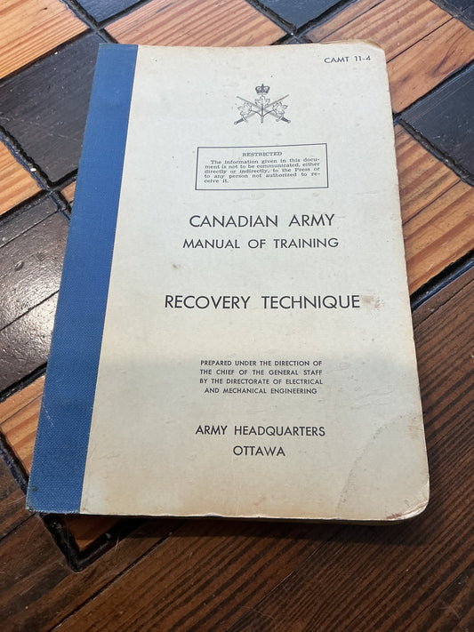 Canadian Army Manual of Training Recovery Technique