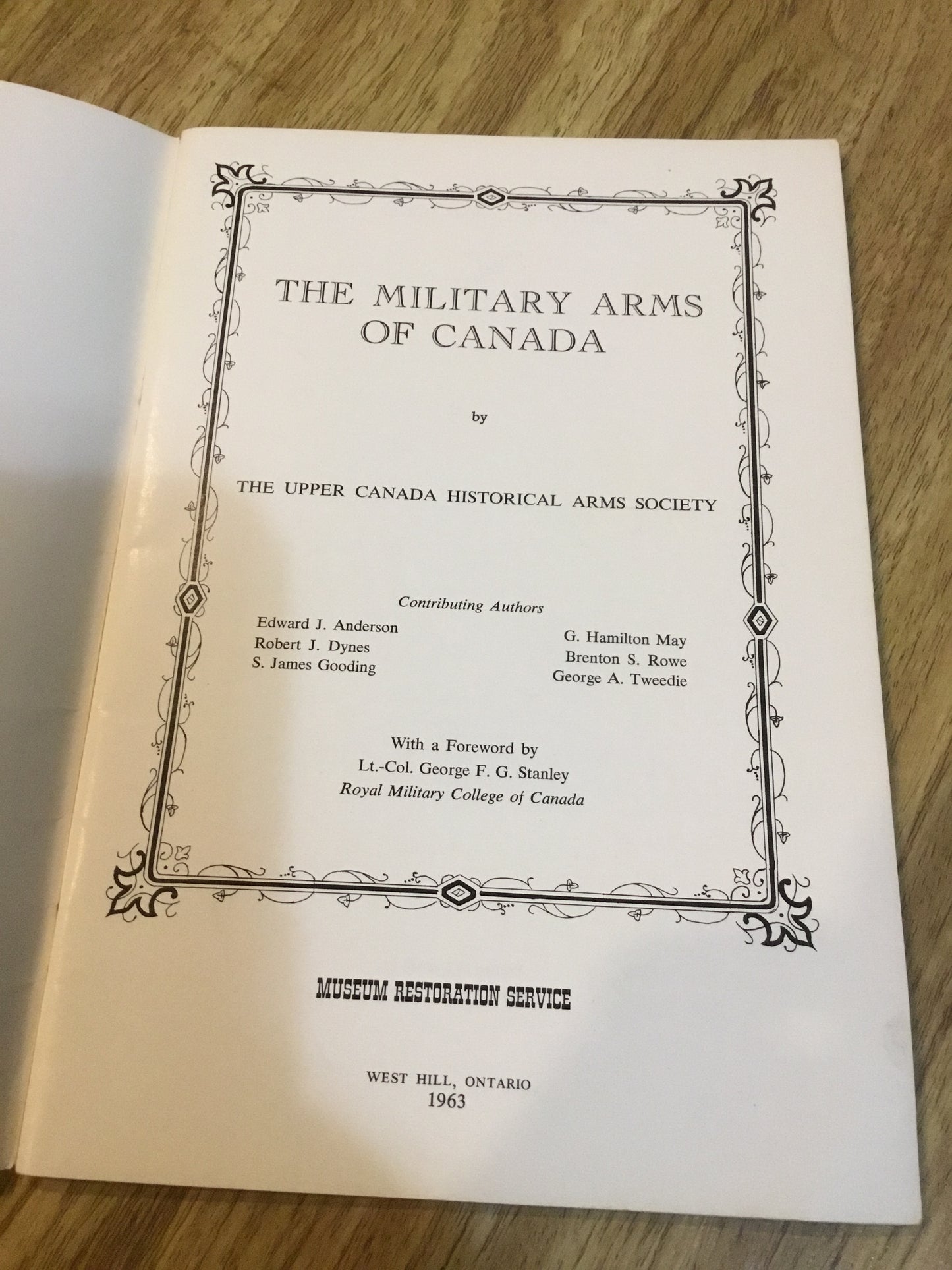 The Military Arms of Canada Paperback - 1963