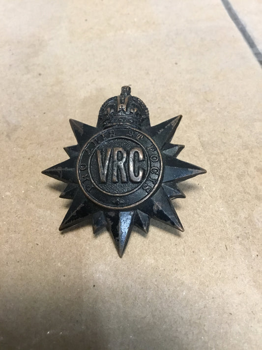 WW2 Canadian Victoria Rifles of Canada VRC Cap Badge