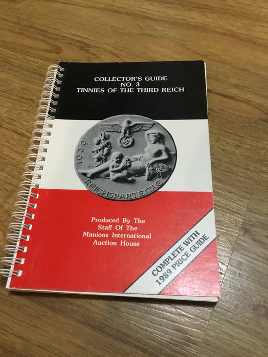 Collector's Guide, No.3 Tinnies of the Third Reich Paperback