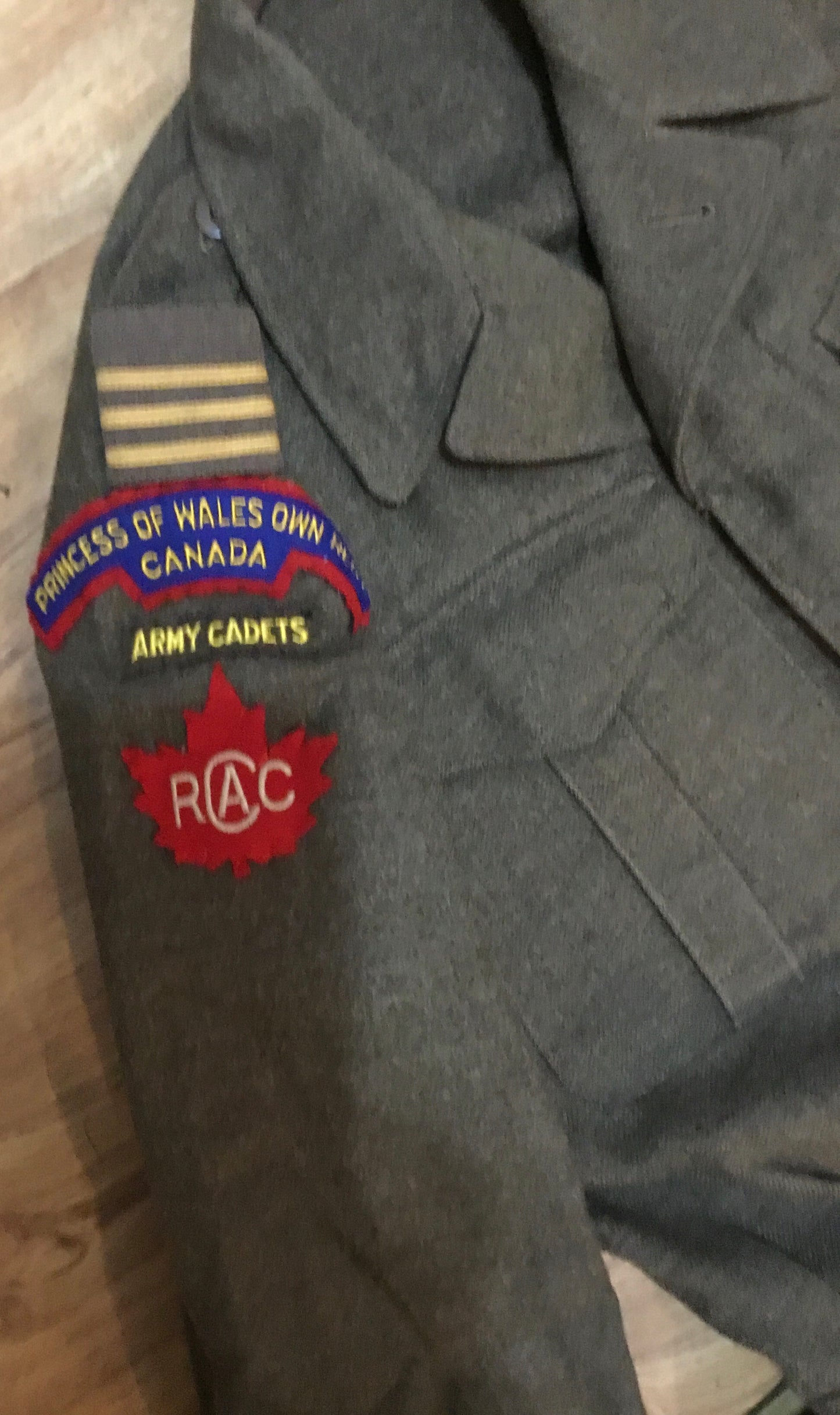 Princess of Whales own Regt Canada Army Cadet Battledress Tunic and trousers