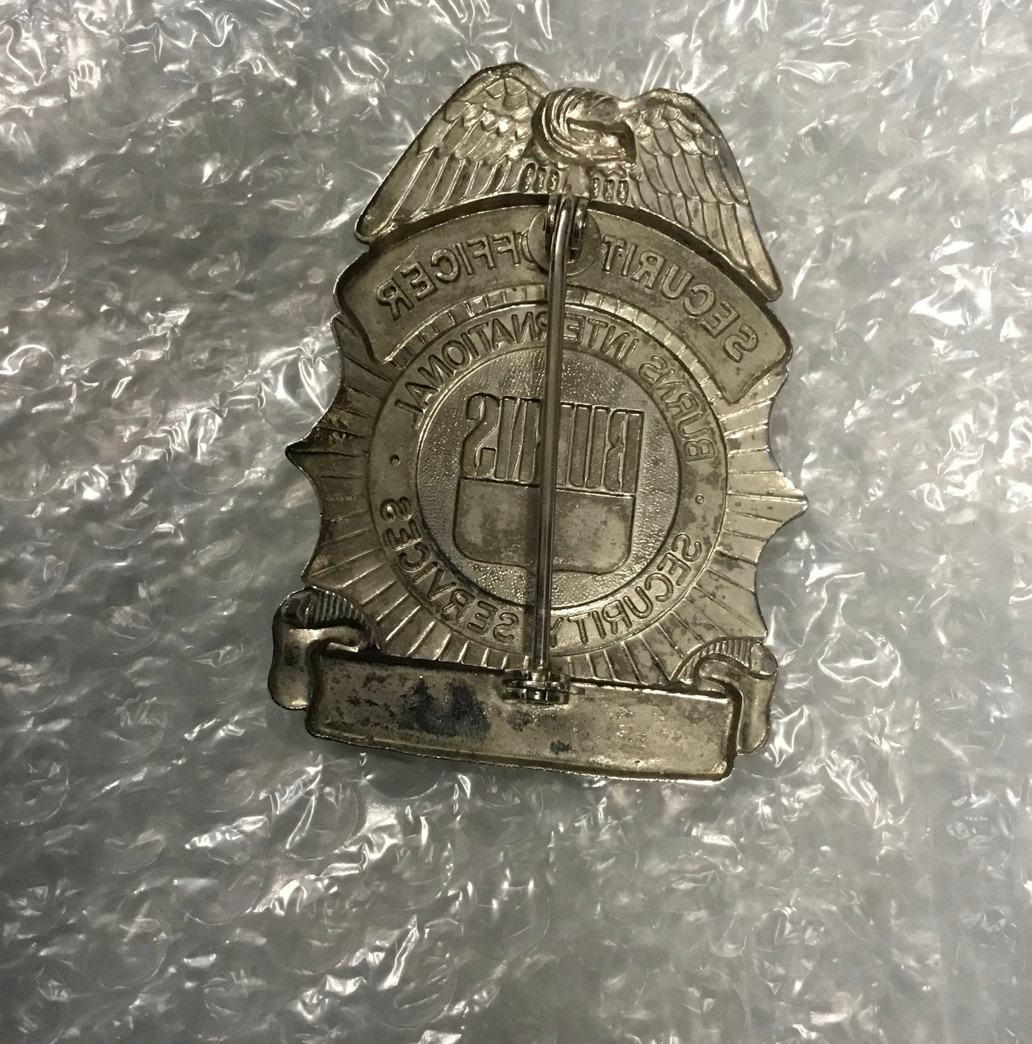 Vintage Burns International Security Services Officer Badge.