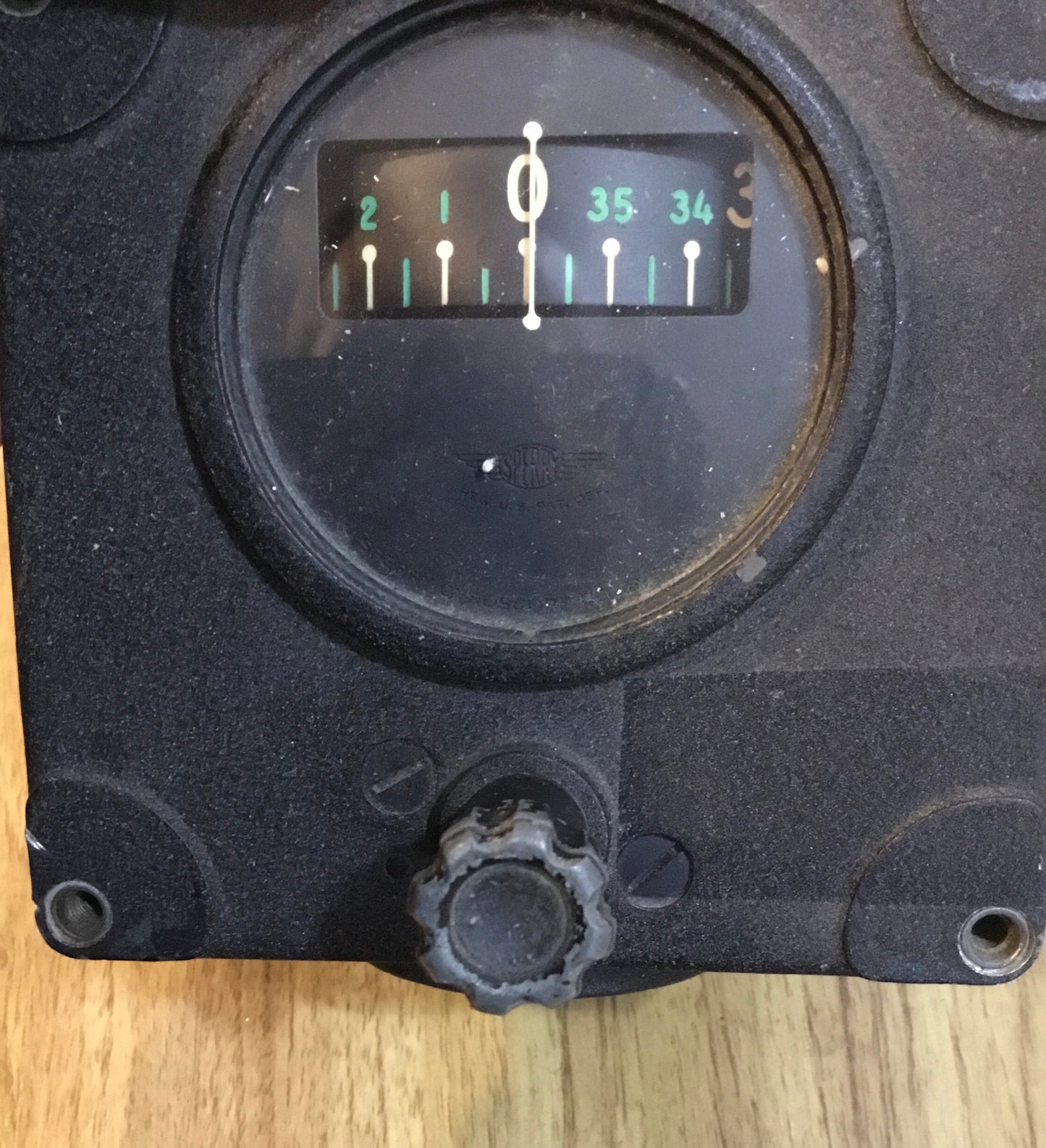 Vintage Instrument, Aircraft directional Gyro indicator.