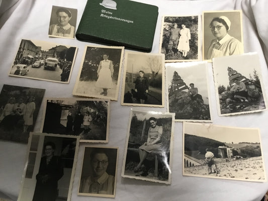 WW11 German Photo Album plus 14 Photos