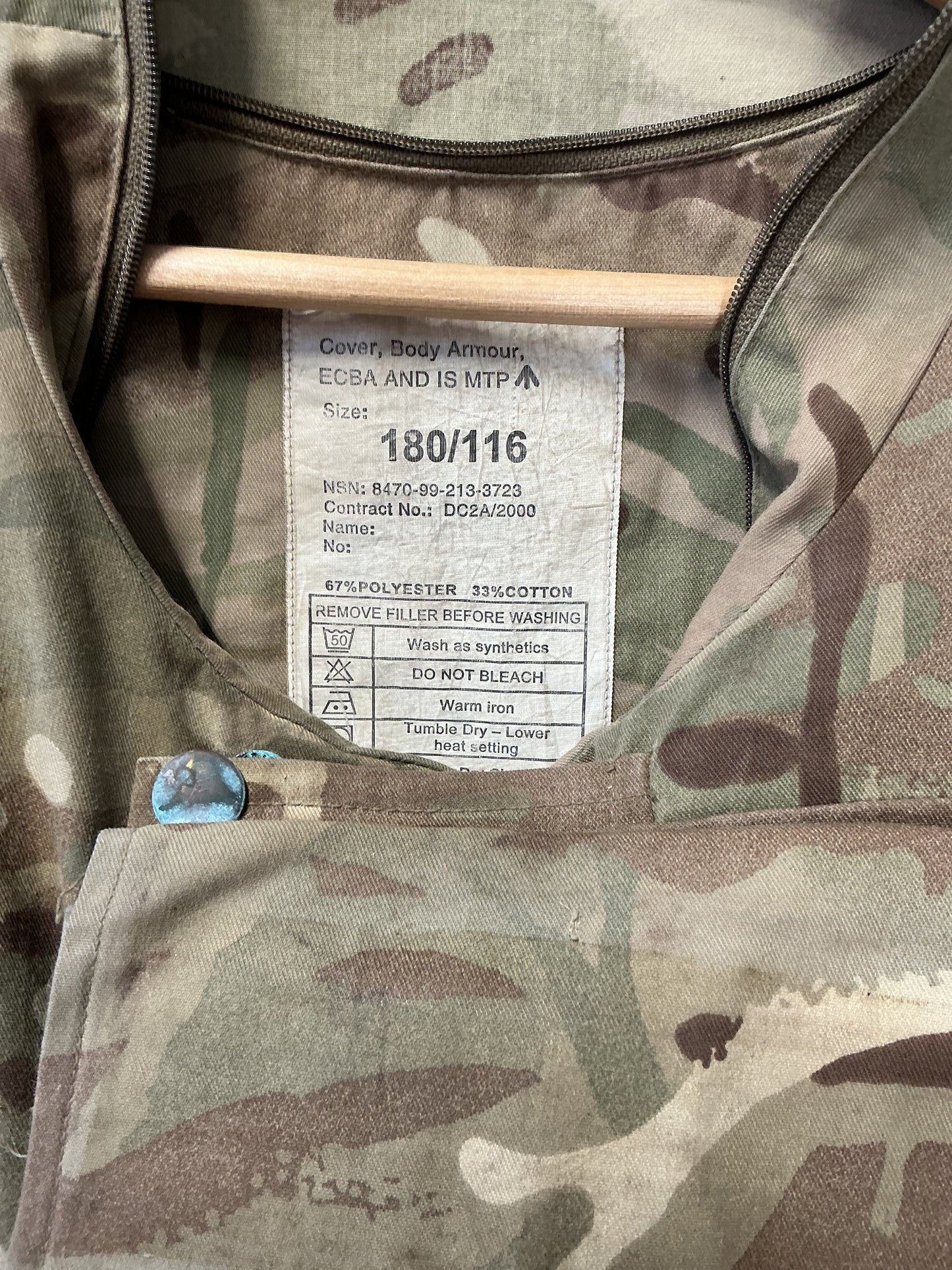 British Multi cam Pattern Body Armour COVER ONLY