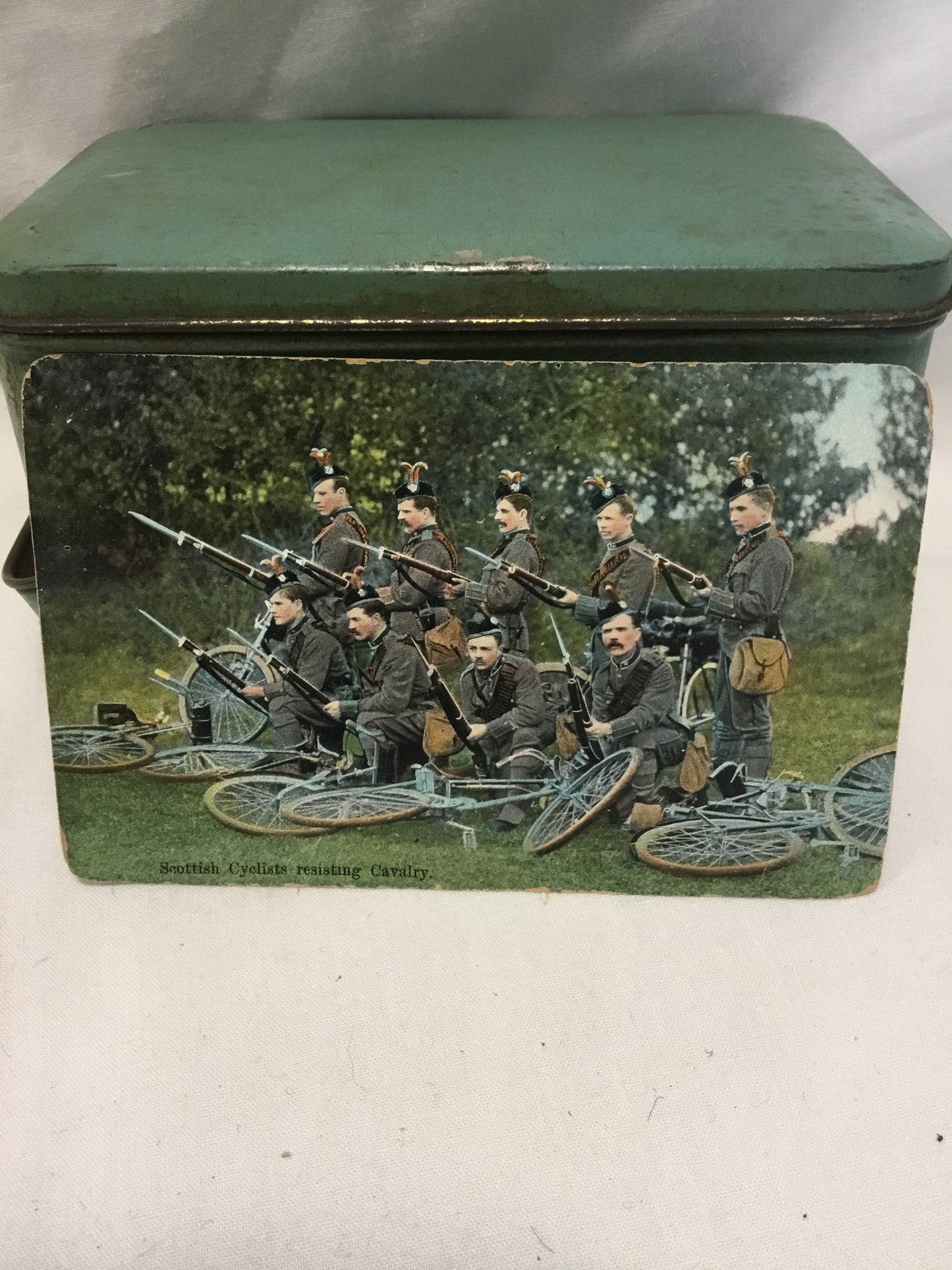 Scottish Cyclists Resisting Cavalry POST CARD