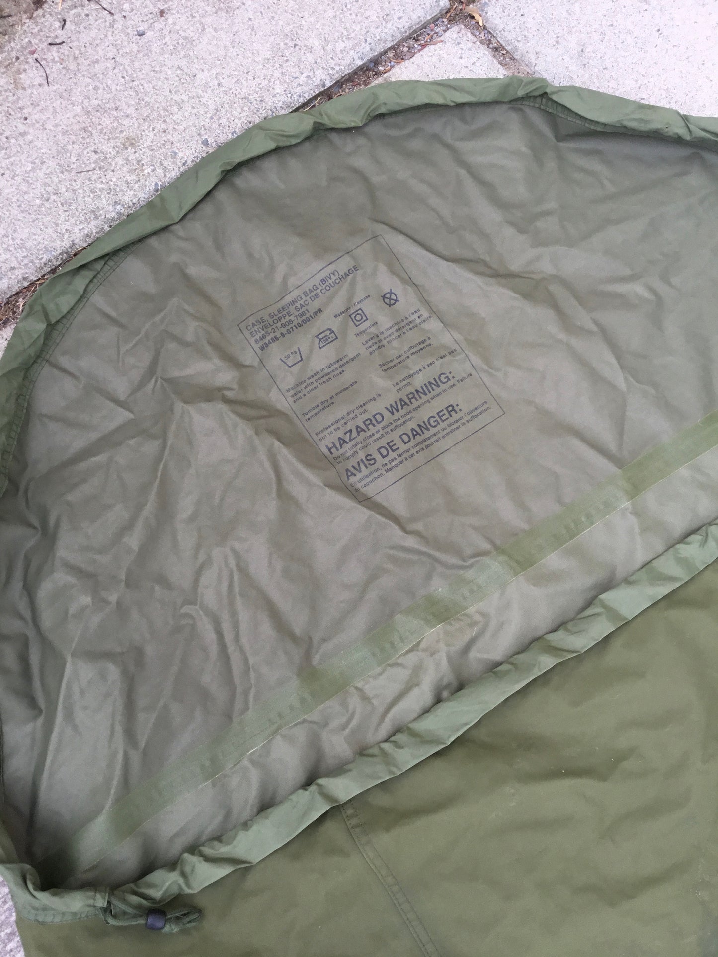 Seconds Canadian Forces Bivy bag , with draw string