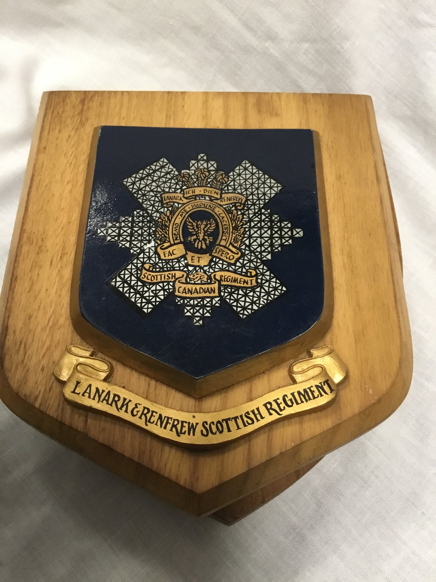 Scottish Regiment of Canada Wooden Plaque